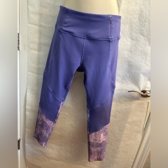 Calia Essential spliced purple Corsican periwinkle compression legging Sz-M. O6 - Picture 6 of 11